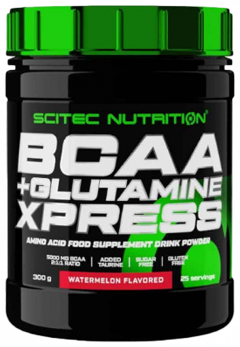 Scitec Nutrition BCAA + Glutamine Xpress, БиСиЭйЭй + Глютамин Экспресс, 300 грамм