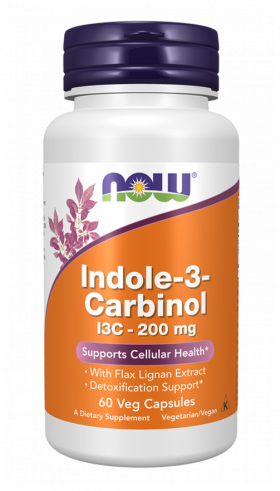NOW Indol-3-Carbinol, Супер Индол-3-Карбинол, 60 капсул