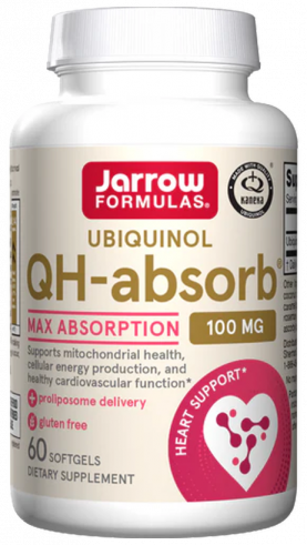 Jarrow Formulas Ubiquinol QH-Absorb 100 mg, Убихинол QH-Абсорб 100 мг, 60 капсул