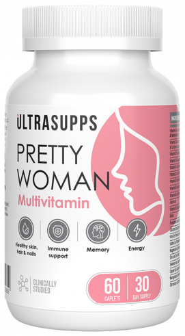 Ultrasupps Pretty Woman Multivitamin, Прити Вумен Мультивитамин, 60 капсул