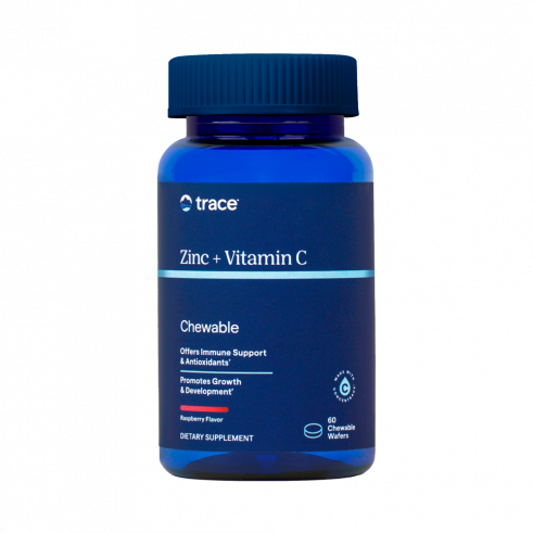 Trace Minerals Zinc + Vitamin C, Цинк + Витамин С, 60 таблеток
