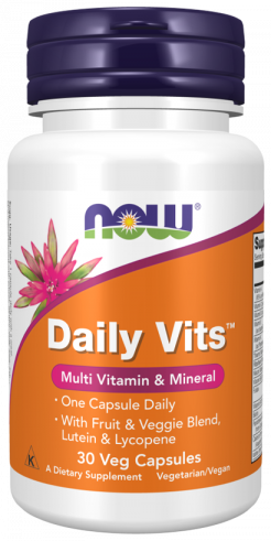 NOW Daily Vits, Дейли Витс, 30 капсул
