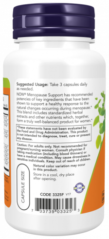 NOW Menopause Support, Менопауза Саппорт, 90 капсул