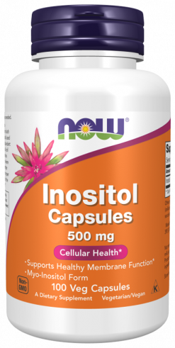NOW Inositol, Инозитол 500 мг, 100 капсул