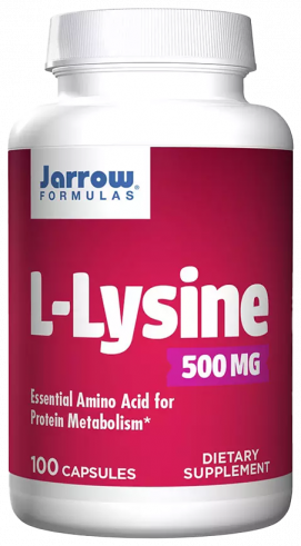 Jarrow Formulas L-Lysine 500 mg, L-Лизин 500 мг