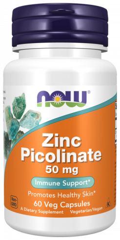 NOW Zinc Picolinate, Цинк пиколинат, 60 капсул