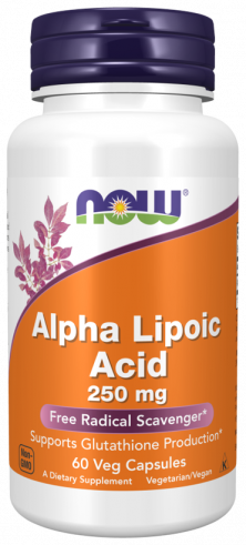 NOW Alpha Lipoic Acid, Альфа-липоевая кислота, 60 капсул