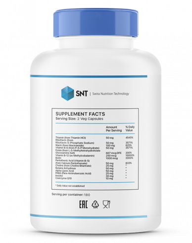 SNT Coenzyme B-complex, Коэнзим Б-комплекс, 180 капсул