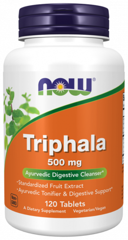 NOW Triphala, Трифала, 120 таблеток