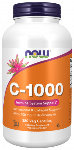NOW Vitamin C-1000, Витамин С 1000 мг, 250 капсул
