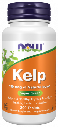 NOW Kelp 150, Келп 150, 200 таблеток