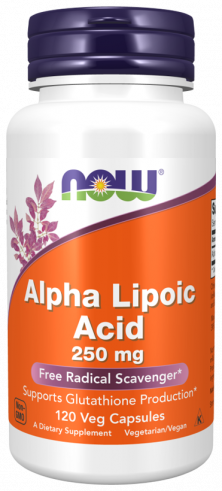 NOW Alpha Lipoic Acid, Альфа-липоевая кислота, 120 капсул