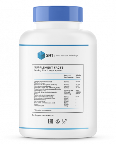 SNT Coenzyme B-complex, Коэнзим Б-комплекс, 150 капсул