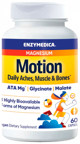 Enzymedica Magnesium Motion, Магнезиум Моушн, 60 капсул