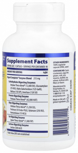 Enzymedica Digest, Дайджест, 90 капсул