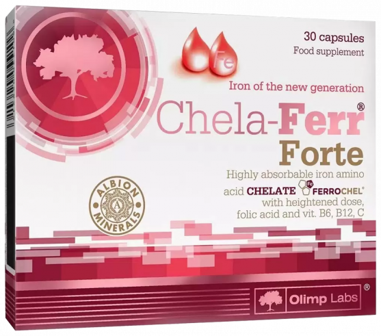 Olimp Labs Chela-Ferr Forte, Хела-Ферр Форте, 30 капсул
