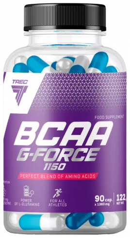 Trec Nutrition BCAA G-Force 1150, Комплекс аминокислот, 90 капсул