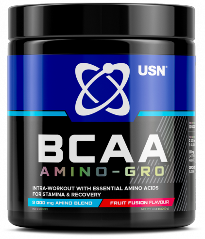 USN BCAA Amino-Gro, БЦАА Амино-Гро, 200 грамм