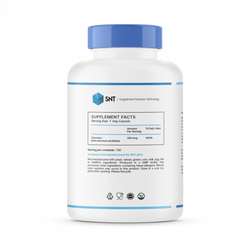 SNT Chromium Picolinate, Хрома Пиколинат, 180 капсул