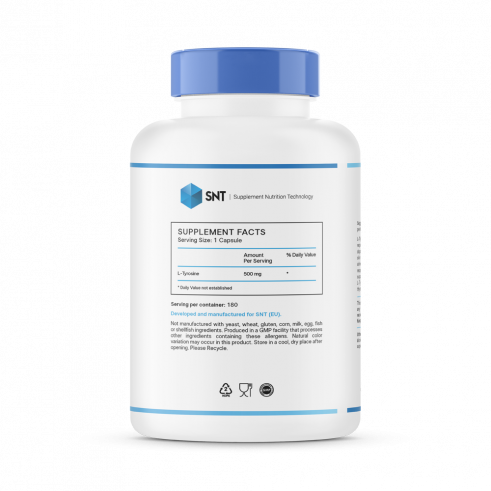 SNT L-Tyrosine, Л-Тирозин, 180 капсул