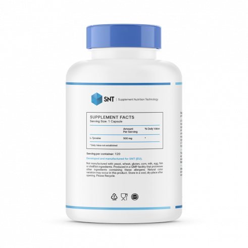 SNT L-Tyrosine, Л-Тирозин, 120 капсул
