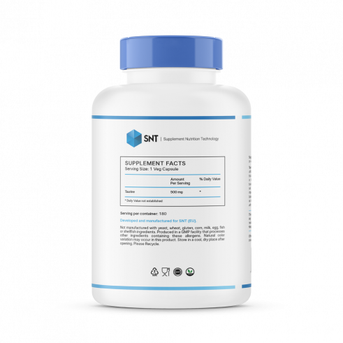 SNT Taurine, Таурин, 180 капсул