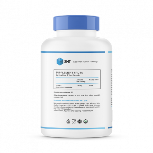 SNT Sodium Ascorbate, Содиум Аскорбат, 90 капсул