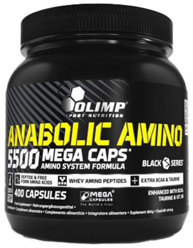 Olimp Sport Nutrition Anabolic Amino 5500 mega caps, Амино 5500 мега капс, 400 капсул