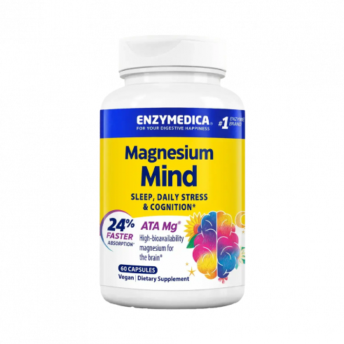 Enzymedica Magnesium Mind, Магнезиум Майнд, 60 капсул