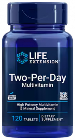 Life Extension Two-Per-Day Multivitamin, Мультивитамины, 120 таблеток