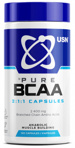 USN Pure BCAA 120, БЦАА 120, 120 капсул
