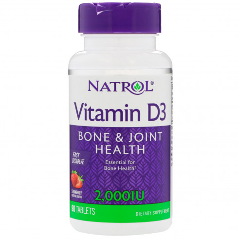 Natrol Vitamin D3 2000 Fast Dissolve, 90 таб