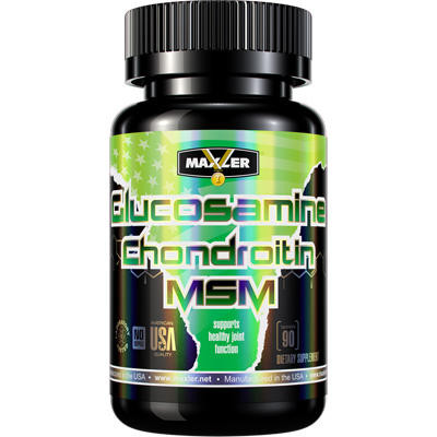 Maxler Glucosamine Chondroitin MSM, Глюкозамин Хондроитин МСМ, 90 таб