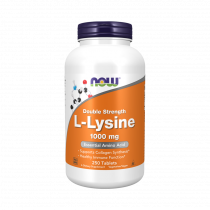 NOW Double Strength L-Lysine 1000 mg, Двойная сила L-Лизин 1000 мг, 250 таблеток