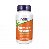 NOW Turmeric Curcumin, Куркума, 60 капсул