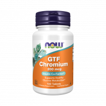 NOW GTF Chromium 200 mcg, Хром 200 мкг, 100 таблеток