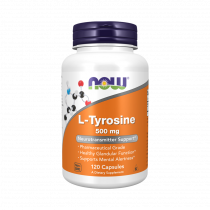 NOW L-Tyrosine 500 mg, L-Тирозин 500 мг, 120 капсул