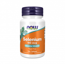 NOW Selenium 100 mcg, Селен 100 мкг, 100 таблеток