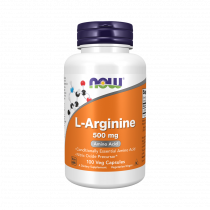 NOW L-Arginine 500 mg, L-Аргинин 500 мг, 100 капсул