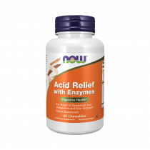 NOW Acid Relief with Enzymes, Эсид Релиф, 60 таблеток