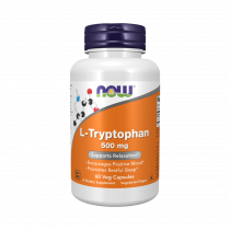 NOW L-Tryptophan 500 mg, L-Триптофан 500 мг, 60 капсул