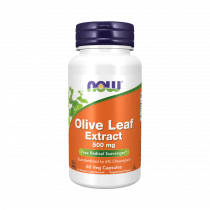 NOW Olive Leaf Extract 500 mg, Экстракт листьев оливы 500 мг, 60 капсул
