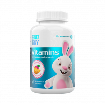 Bene! Tiny My #1st Vitamins OptiMeal, Мультивитаминный мармелад Мои первые витамины, 60 паст
