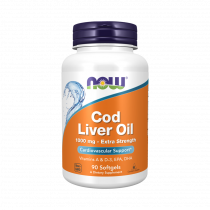 NOW Cod Liver Oil 1000 mg, Рыбий жир из печени трески 1000 мг, 90 капсул