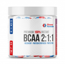 Fitness Formula 100% Instant BCAA 2:1:1 Premium, 100% Инстант БЦАА 2:1:1 Премиум, 250 капсул
